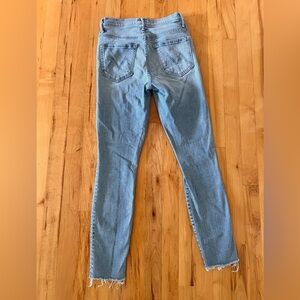 MOTHER Light Blue Ankle Jeans